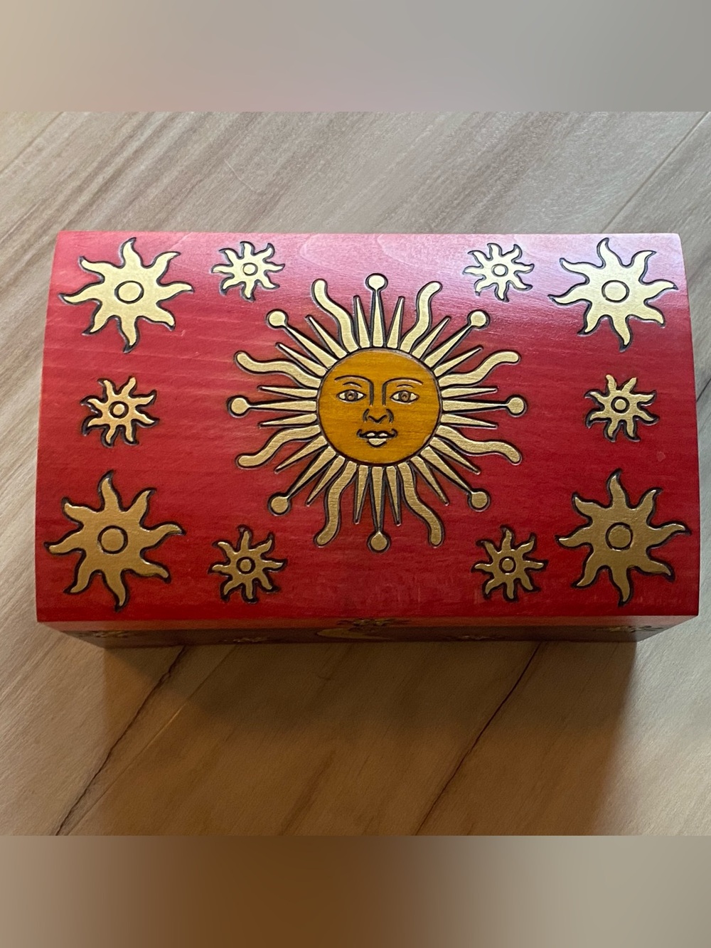 Beautiful wooden jewelry box
